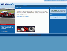 Tablet Screenshot of mg-cars.info